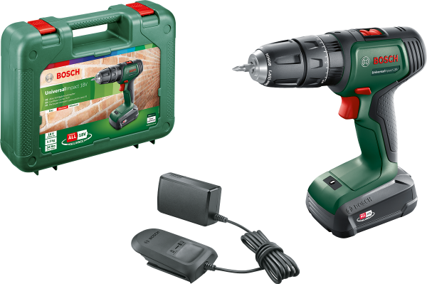 Bosch UniversalImpact 18 Tek Akülü Darbeli Delme Vidalama Makinesi (1 x 1.5 Ah) - 06039D4101