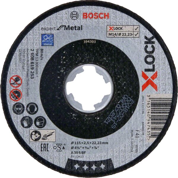 Bosch X-Lock 115*2,5 Expert For Metal Duz 2608619253