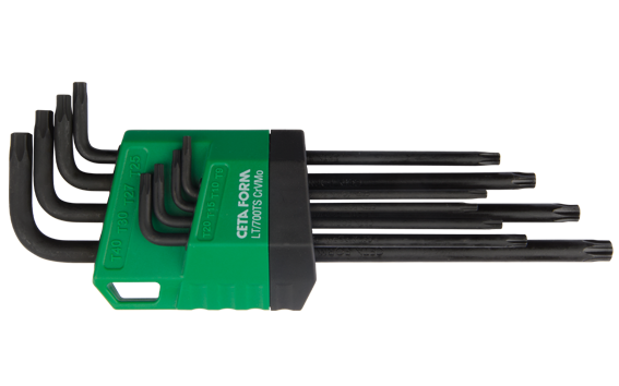 Ceta Form 8 Parça 5 Köşe Delikli Torx L Anahtar Takımı (Uzun Tip) - LT/700IPR