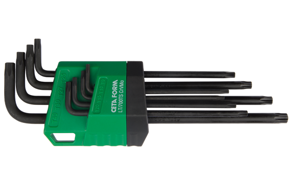 Ceta Form 8 Parça 5 Köşe Delikli Torx L Anahtar Takımı (Uzun Tip) - LT/700IPR