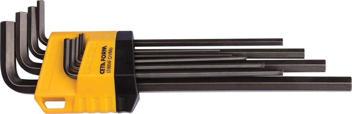 Ceta Form 9 Parça L Allen Anahtar Takımı (Uzun Tip) (SAE) - LT/800AF