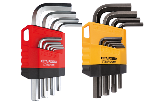 Ceta Form 18 Parça Kombo L Allen Anahtar Takımı (Kısa Tip) (Metrik/SAE) - LT/9CP