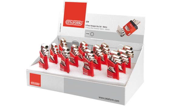 Ceta Form LT/9 L Allen Anahtar Takımı Teşhir Seti (12 x LT/9) - LT/9D