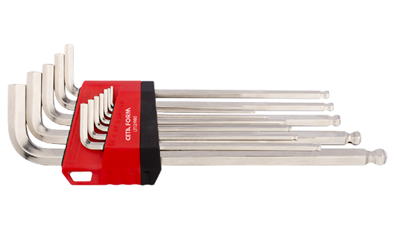 Ceta Form 12 Parça Topbaşlı L Allen Anahtar Takımı (Uzun Tip) - LT12/900