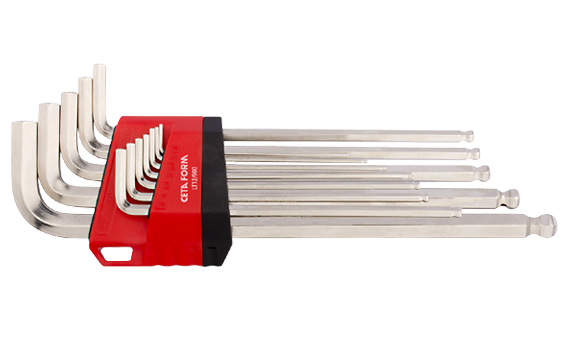 Ceta Form 12 Parça Topbaşlı L Allen Anahtar Takımı (Uzun Tip) - LT12/900
