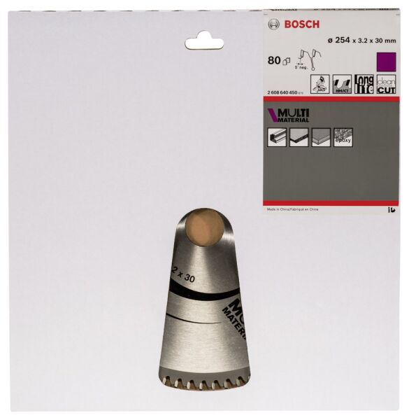 Bosch Daıre Testere Bıçagı Mm Mu B 254X30-80 2608640450