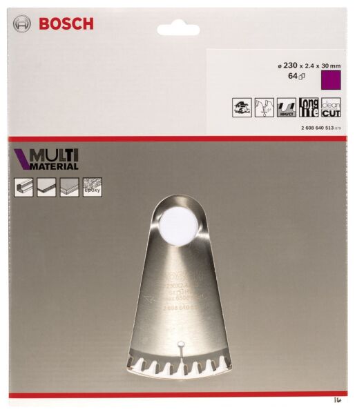 Bosch Daire Testere Bıçağı Mm Mu H 230X30-64 2608640513