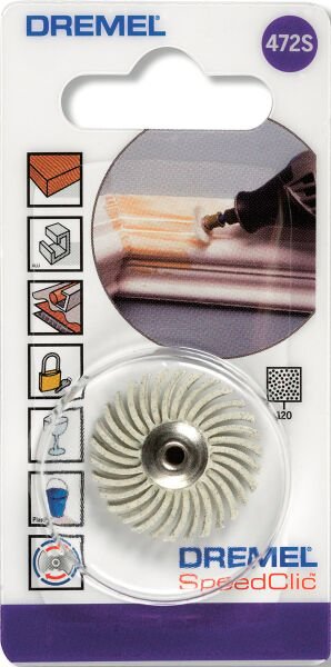 DREMEL® EZ SpeedClic: Detay Aşındırıcı Fırça 120 Kumlu (472S) - 2615S472JA