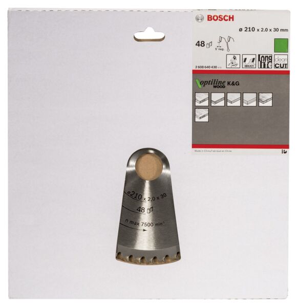 Bosch Daıre Testere Bıcagı Op Wo B 210X30-48 2608640430