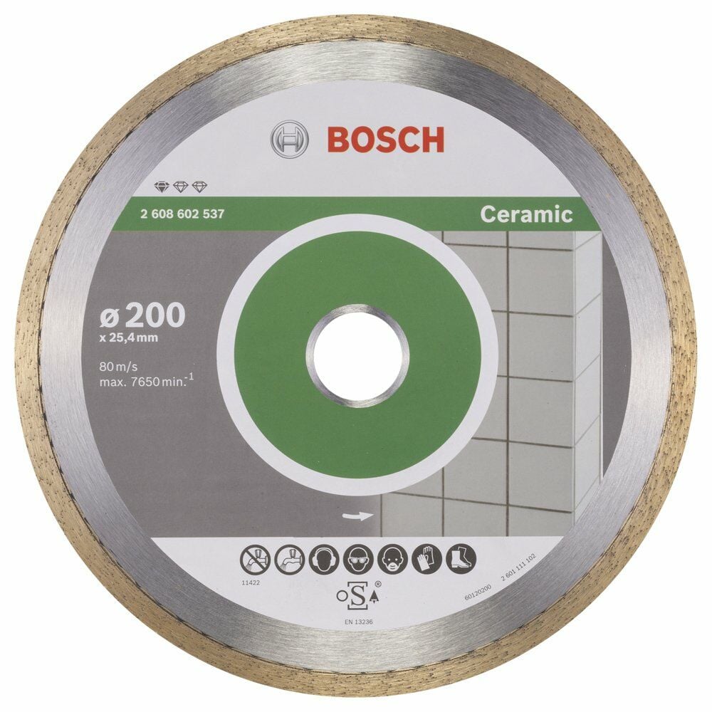 Bosch - Standard Seri Seramik İçin Elmas Kesme Diski 200 mm