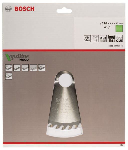 Bosch Daire Testere Bıçağı Op Wo H 210X30-48 2608640623