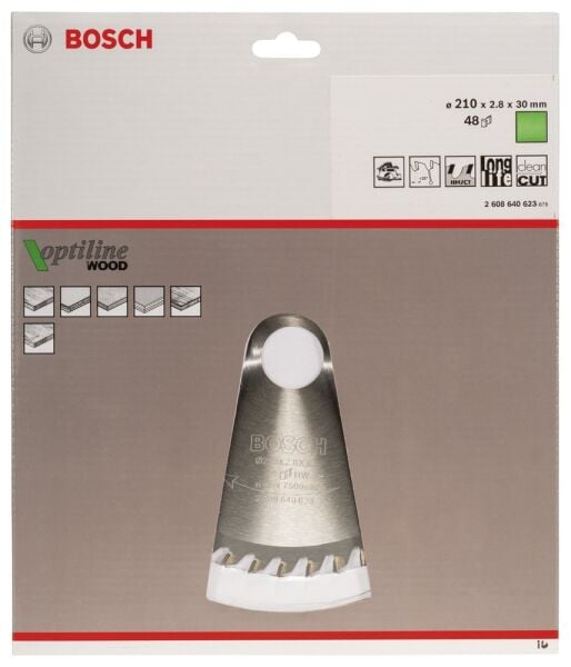 Bosch Daire Testere Bıçağı Op Wo H 210X30-48 2608640623