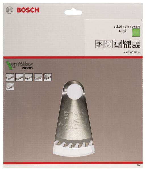 Bosch Daire Testere Bıçağı Op Wo H 210X30-48 2608640623