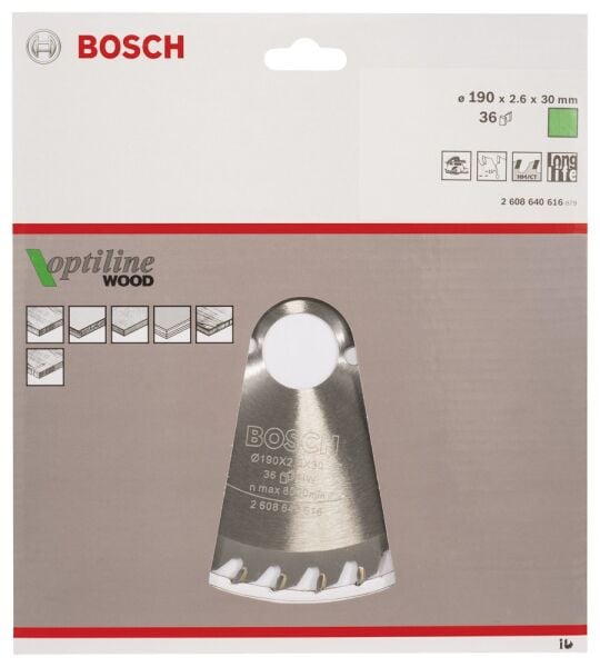 Bosch Daire Testere Bıçağı Op Wo H 190X30-36 2608640616