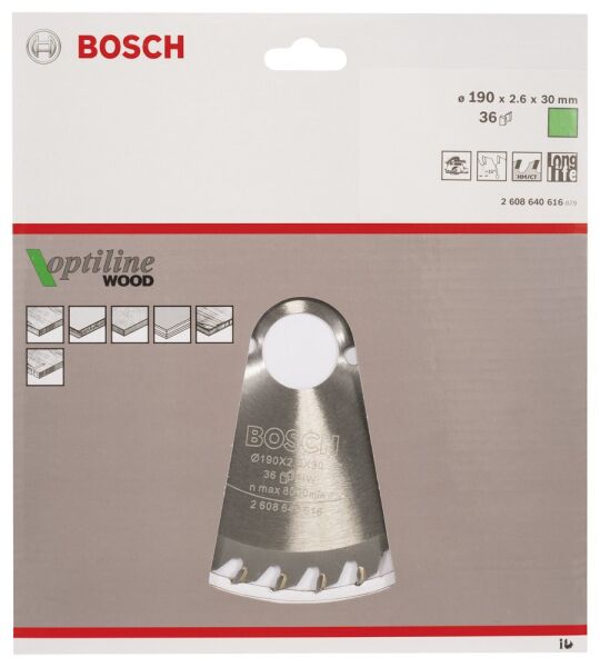 Bosch Daire Testere Bıçağı Op Wo H 190X30-36 2608640616