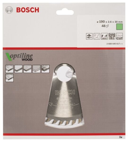 Bosch Daire Testere Bıçağı Op Wo H 190X30-48 2608640617