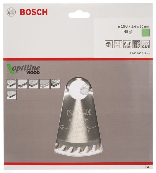Bosch Daire Testere Bıçağı Op Wo H 190X30-48 2608640617