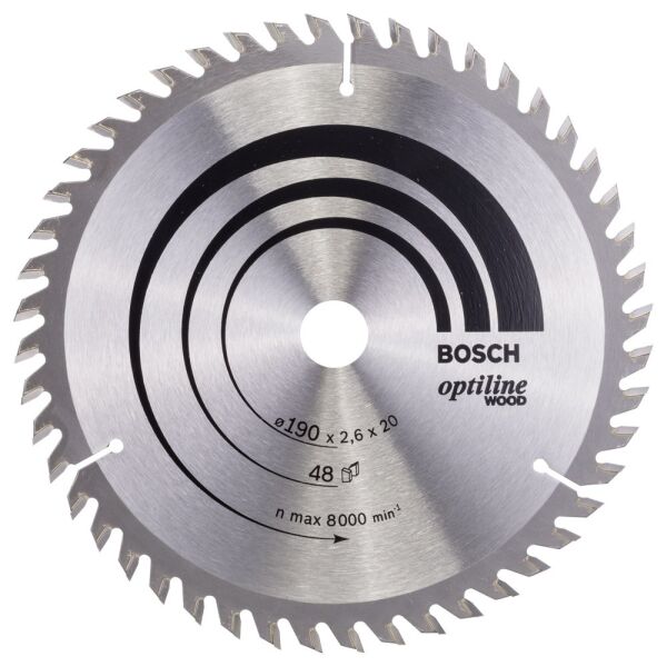 Bosch Daıre Testere Bıcagı Op Wo H 190X20-48 2608640614