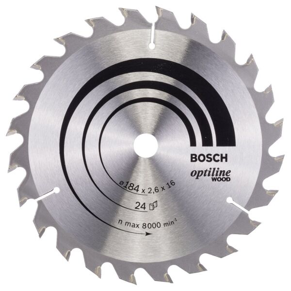 Bosch Daire Testere Bıçağı Op Wo H 184X16-24 2608640817