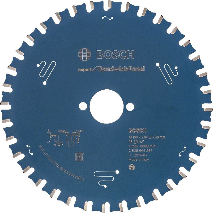 Bosch Expert For Sandwıch Panel 190*30 36 Dıs 2608644367