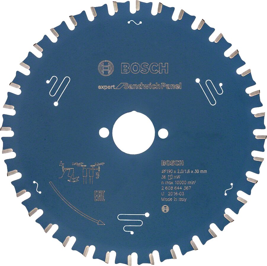 Bosch Expert For Sandwıch Panel 190*30 36 Dıs 2608644367