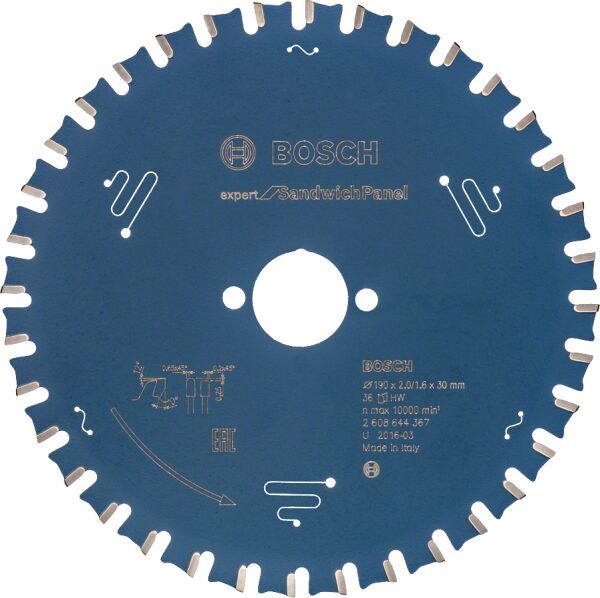 Bosch Expert For Sandwıch Panel 190*30 36 Dıs 2608644367