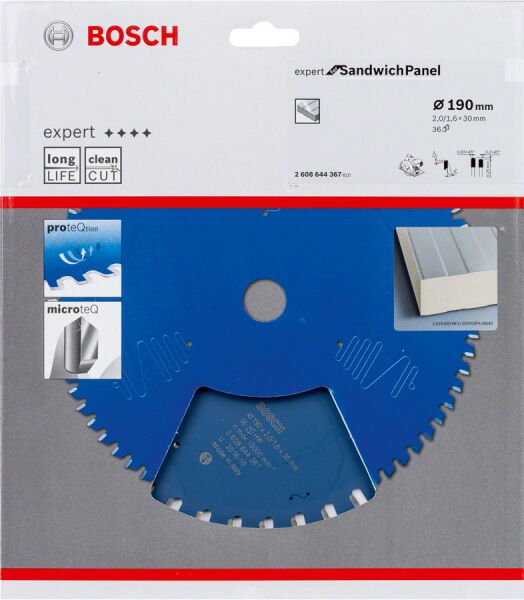 Bosch Expert For Sandwıch Panel 190*30 36 Dıs 2608644367