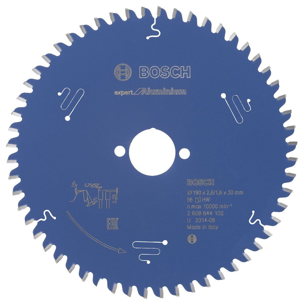 Bosch Exal Daıre Testete Bıcagı 190*30 Mm 56 D E 2608644102