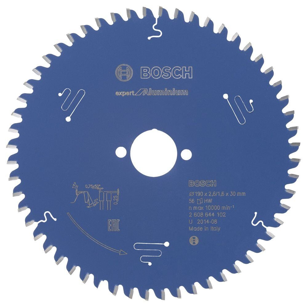 Bosch Exal Daıre Testete Bıcagı 190*30 Mm 56 D E 2608644102