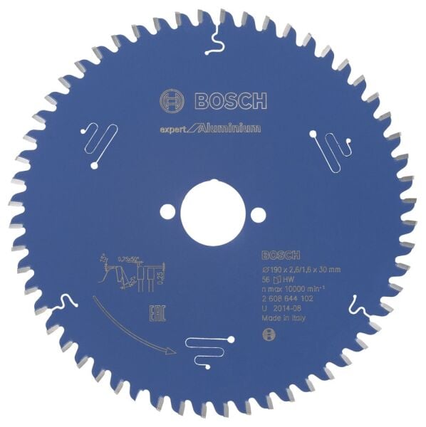 Bosch Exal Daıre Testete Bıcagı 190*30 Mm 56 D E 2608644102