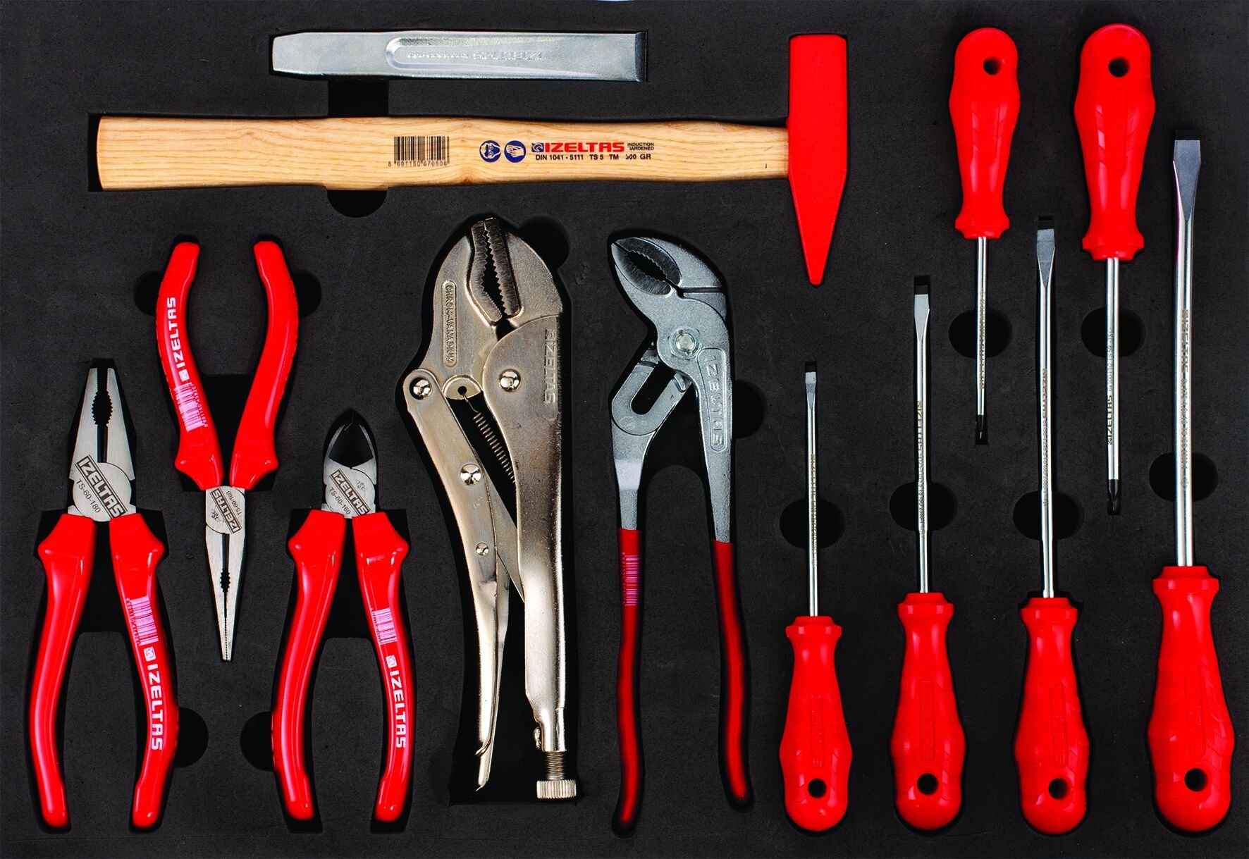 İzeltaş Trend Serisi Takım Dolabı - 3. Çekmece İçi 13 Parça - 8244003013