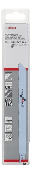 Bosch Panter Testere Bıçağı S 1125 Vf Heavy For Metal 25Lı 2608657556
