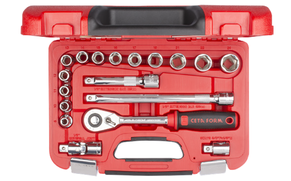 Ceta Form 18 Parça 1/2'' 6 Köşe Lokma Takımı - C20-18PH2