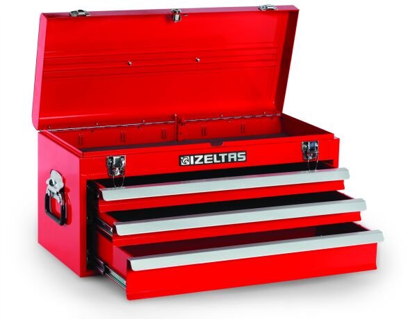 İzeltaş Büyük Alet Sandığı Çekmeceli Kırmızı Boş ( 285X650X322 ) 8320331003