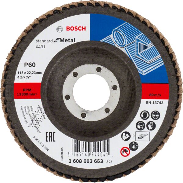 Bosch 115 Mm 60 K X431 Alox Flap Dısk 2608603653