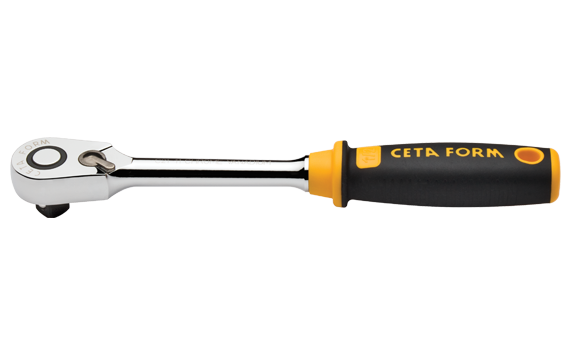 Ceta Form 1/2'' Düğmeli Cırcır Kolu (Kompakt Kafa) - C21-11