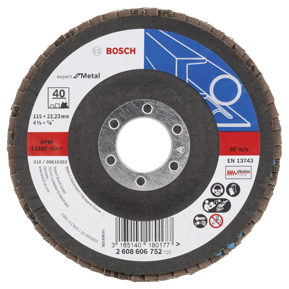 Bosch 115 Mm 40 K Expert For Metal Flap Dısk 2608606752
