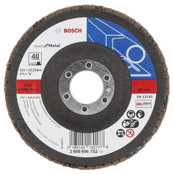 Bosch 115 Mm 40 K Expert For Metal Flap Dısk 2608606752