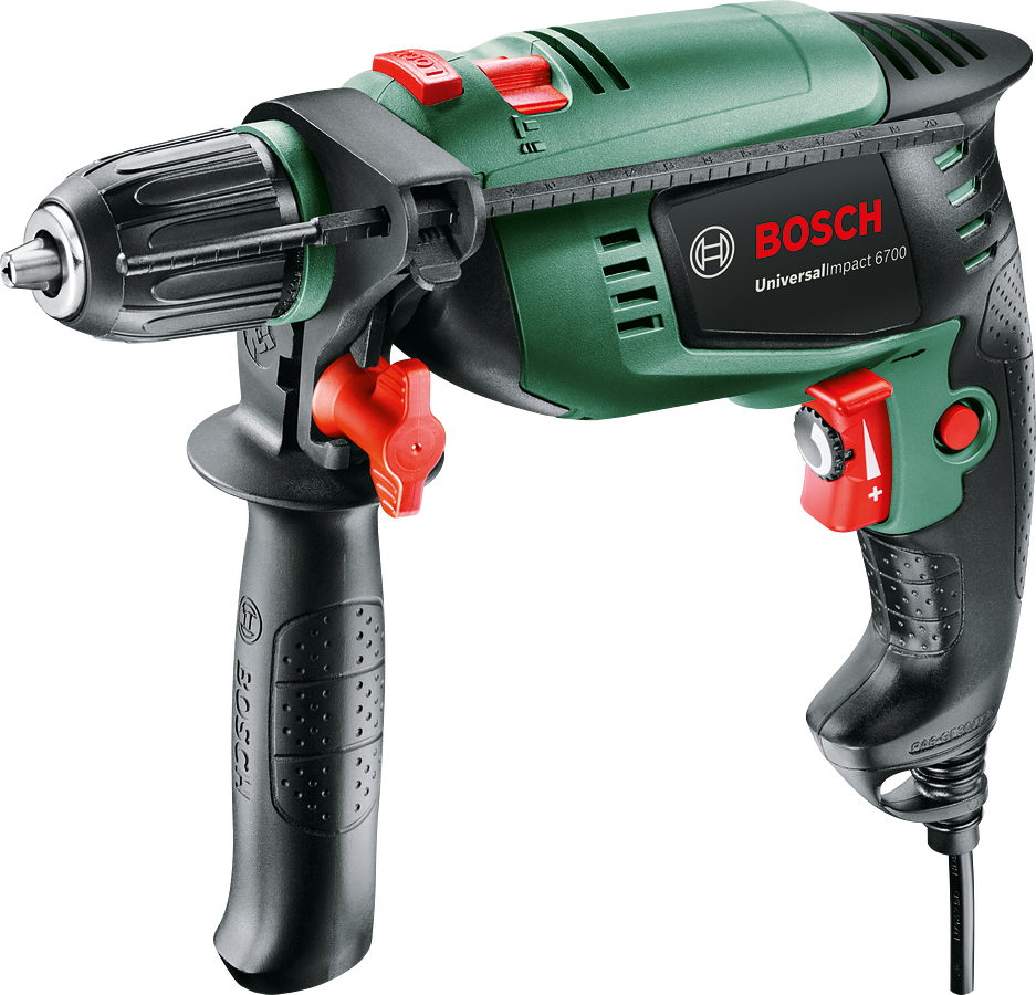 Bosch UniversalImpact 6700 Darbeli Matkap + 5 Parça Set - 0603131007