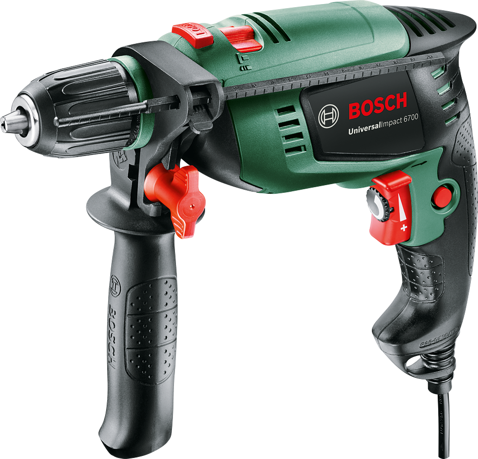 Bosch UniversalImpact 6700 Darbeli Matkap + 5 Parça Set - 0603131007