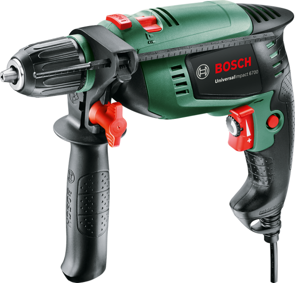 Bosch UniversalImpact 6700 Darbeli Matkap + 5 Parça Set - 0603131007