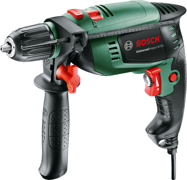 Bosch UniversalImpact 6700 Darbeli Matkap + 5 Parça Set - 0603131007
