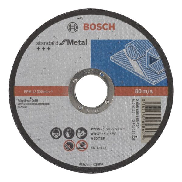Bosch Sdmetal Kesme Tası 115*1,6 Mm Duz 2608603163