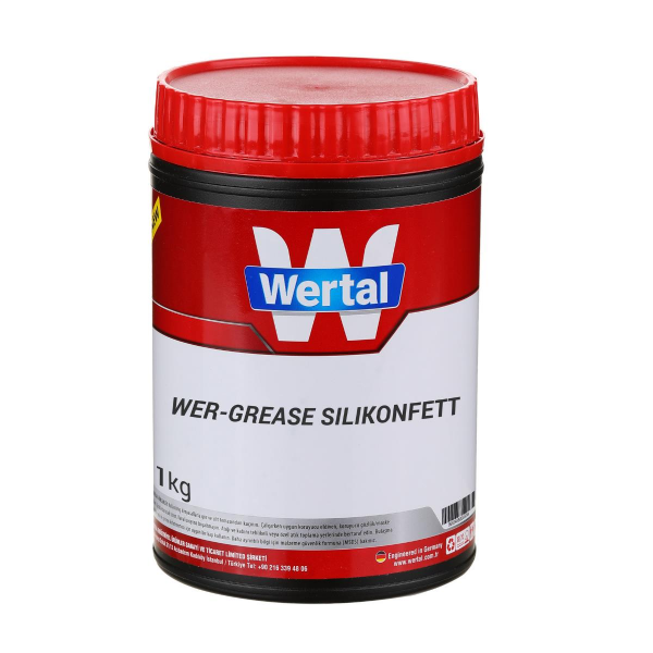 Wertal 300° Isıya Dayanıklı Silikonlu Gres - 1 kg