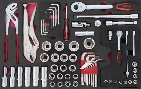 İzeltaş Partner Serisi Takım Dolabı - 1. Çekmece İçi 72 Parça - 8235001072