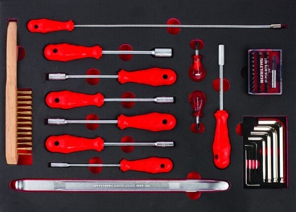 İzeltaş Pro Serisi Takım Dolabı - 3. Çekmece İçi 51 Parça - 8241003051