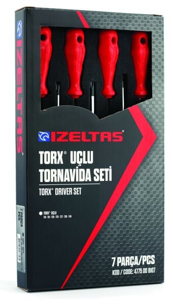 İzeltaş 7 Parça Torx Uçlu Tornavida Takımı - 4775008107