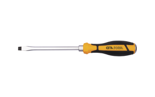 Ceta Form C-Plus Düz Uçlu Tornavida (Çekiçlenebilir) 6.5 x 125 mm - F10C-065-125