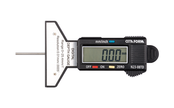 Ceta Form Dijital Lastik Diş Derinlik Kumpası 0-25 mm - N23-08TD
