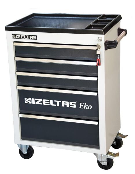 İzeltaş Eko Serisi Takım Dolabı - 5 Çekmeceli (Gri - Boş) - 8243323005